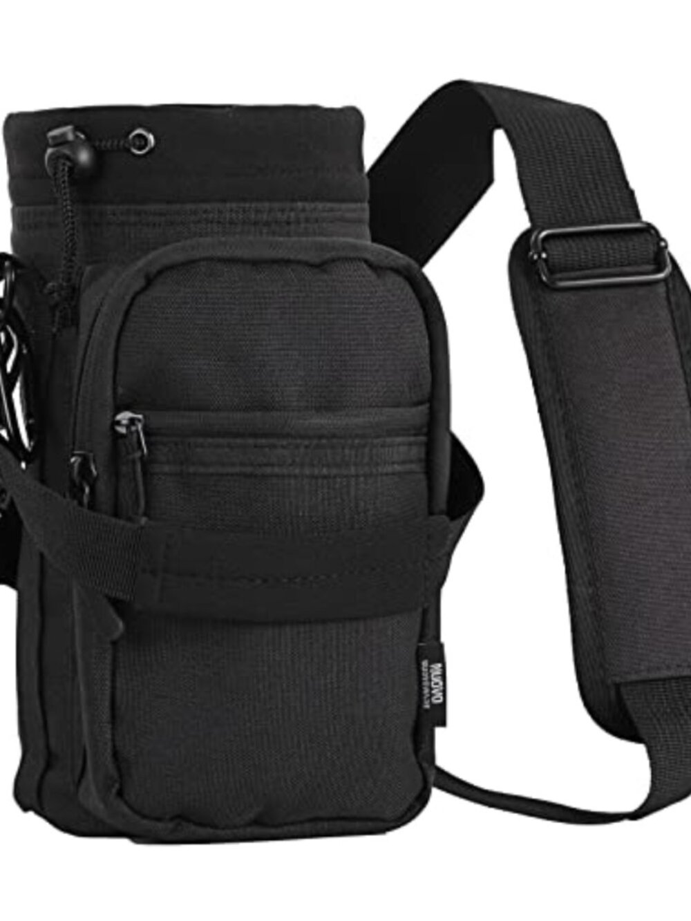 40oz Water Bottle Carrier Insulated Holder Adjustable Strap Sling Bag 2 Pockets